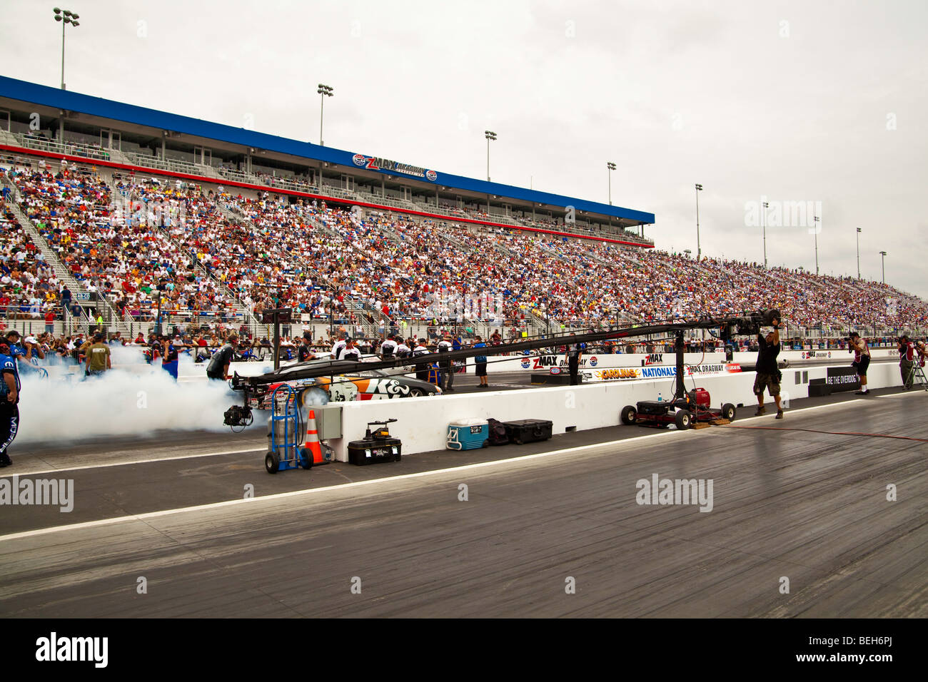 NHRA Full Throttle Drag Racing Series, NHRA Carolinas Nationals 2009 um zMax Dragway in Concord, North Carolina Stockfoto
