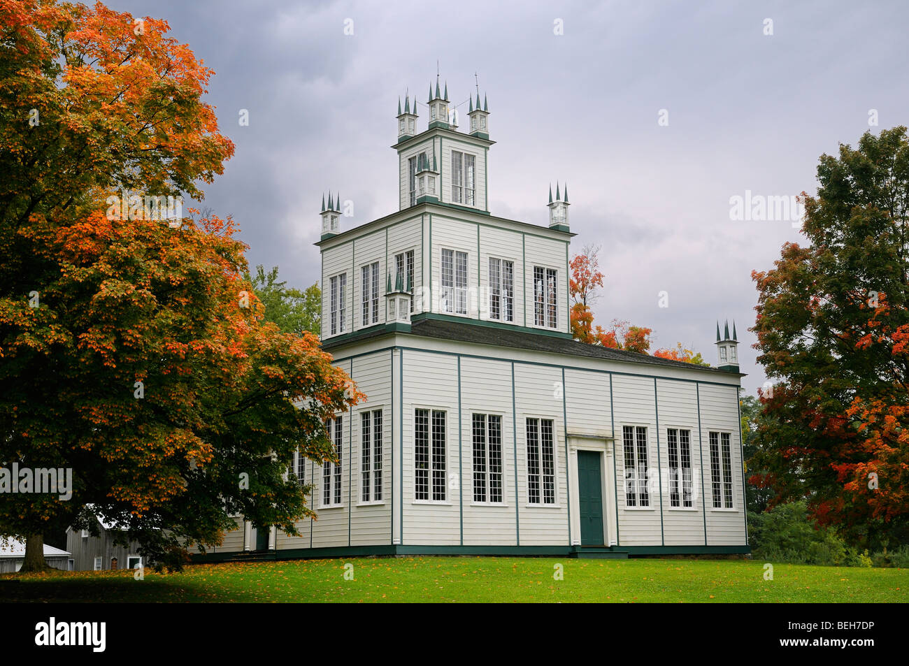 Sharon Tempel National Historic Site und Museum in Ontario Kanada nördlich von Newmarket Stockfoto