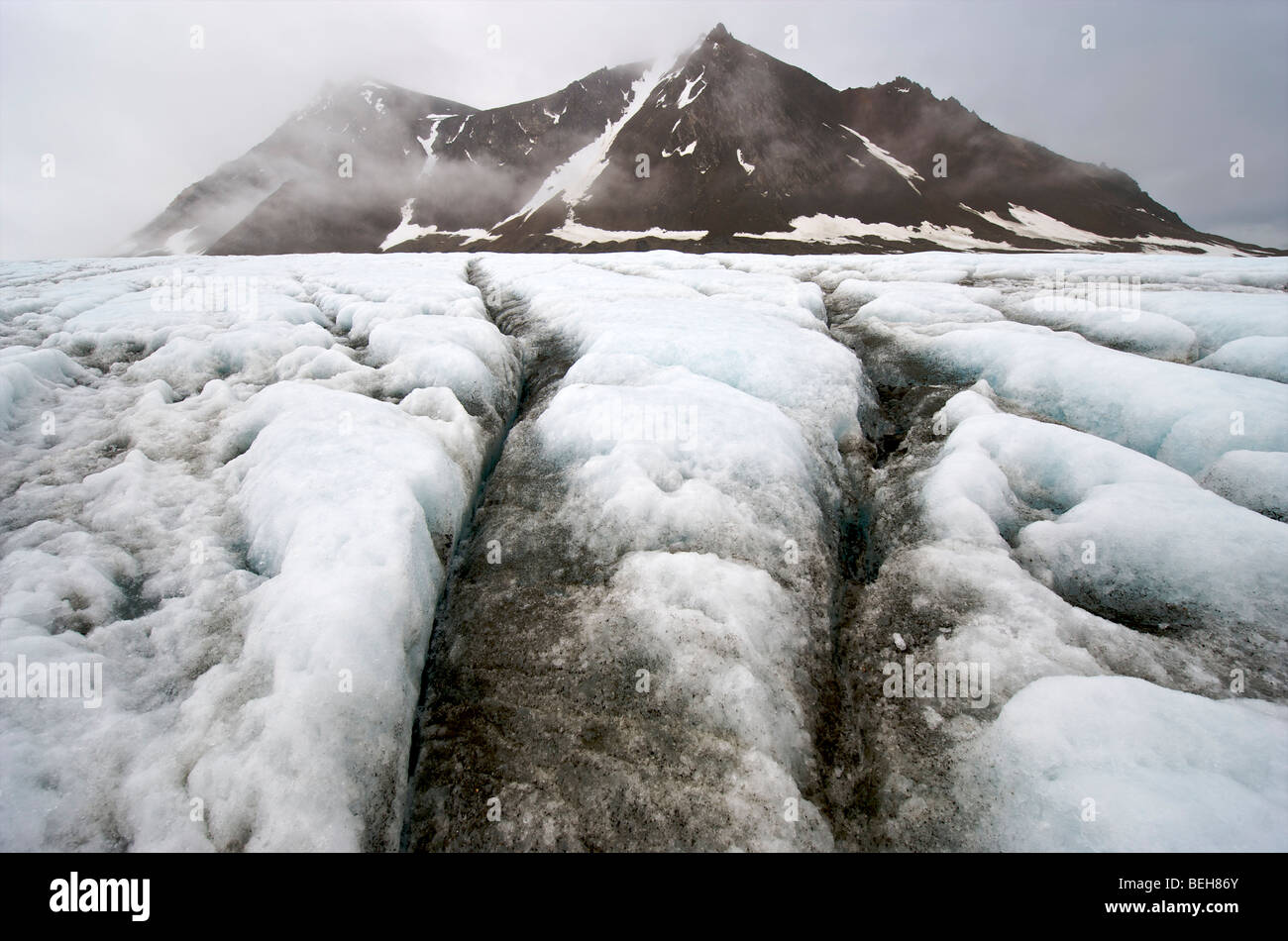 Spitzbergen, Svalbard, Hornsund, den Gashamna-Gletscher Stockfoto