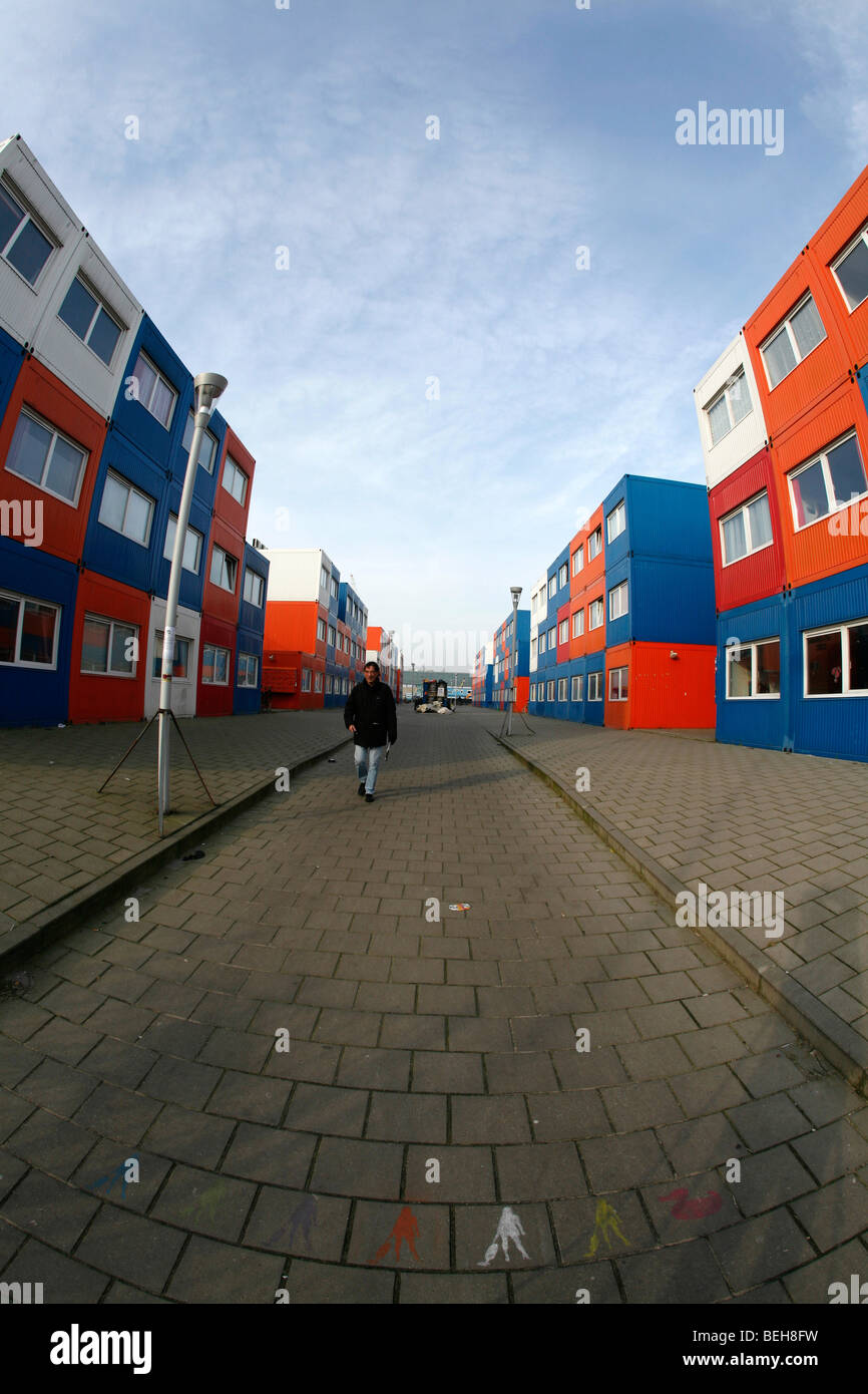 "Tempo Wonen" ist Een Bedrijf in Nederland Dat Tijdelijke Woningen Ontwerpt, Ontwikkelt En Bouwt Voor Studenten. De Einheiten Zijn ge Stockfoto