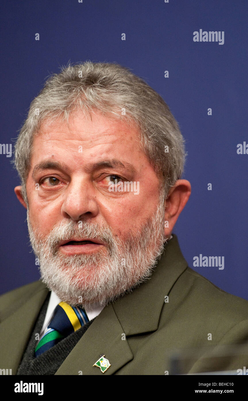 Präsident Luiz Inácio Lula da Silva aus Brasilien Stockfoto