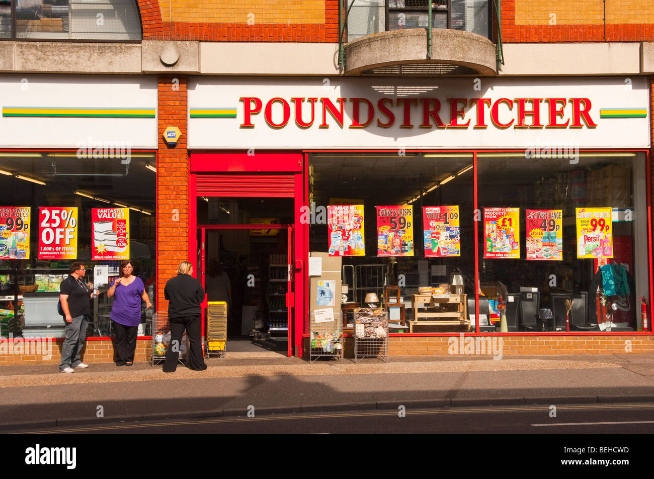 Der Poundstretcher Shop billige Lagern in Great Yarmouth, Norfolk, Großbritannien Stockfoto