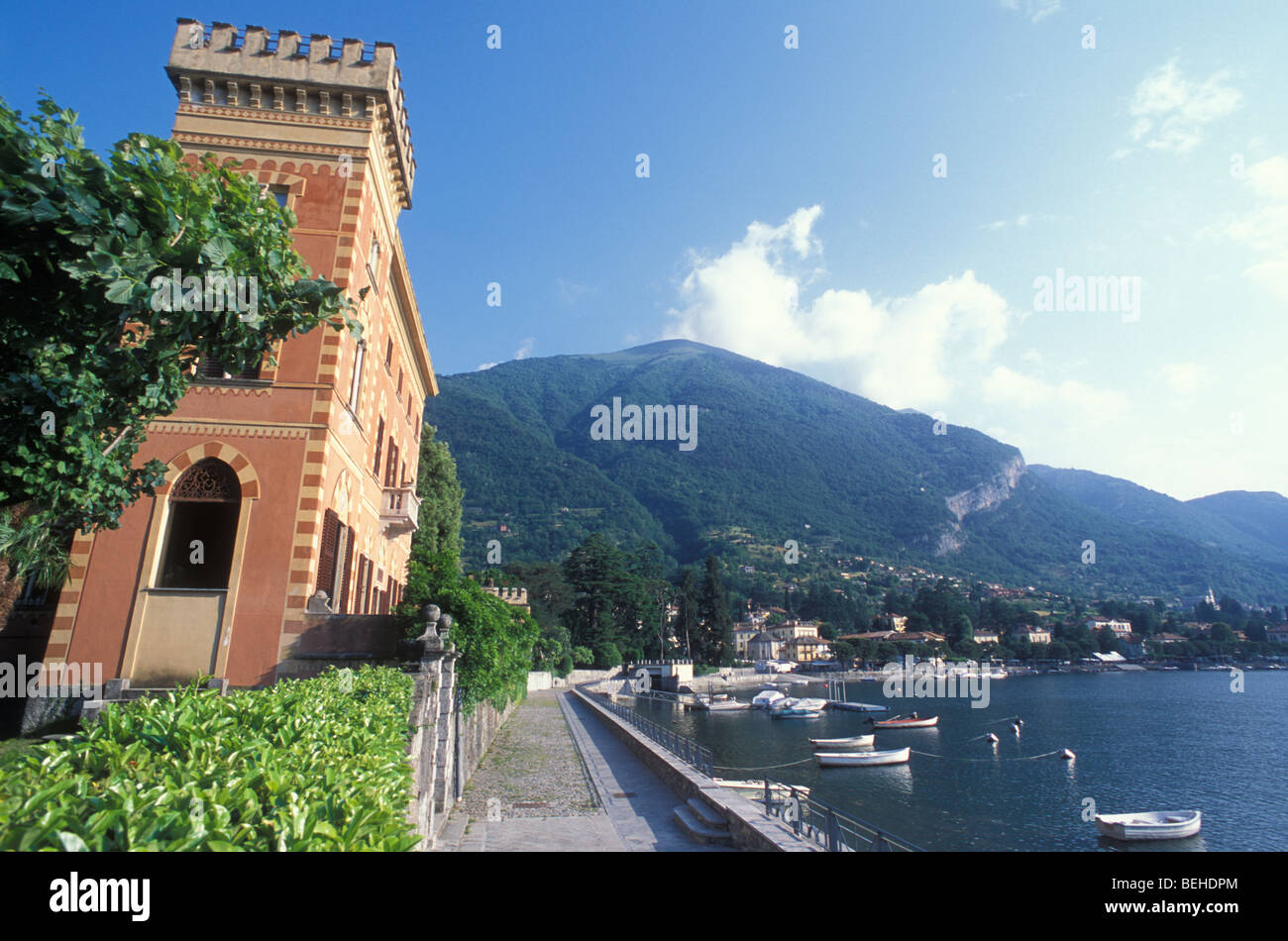 Villa in Lenno, Comer See, Lombardei, Italien Stockfoto