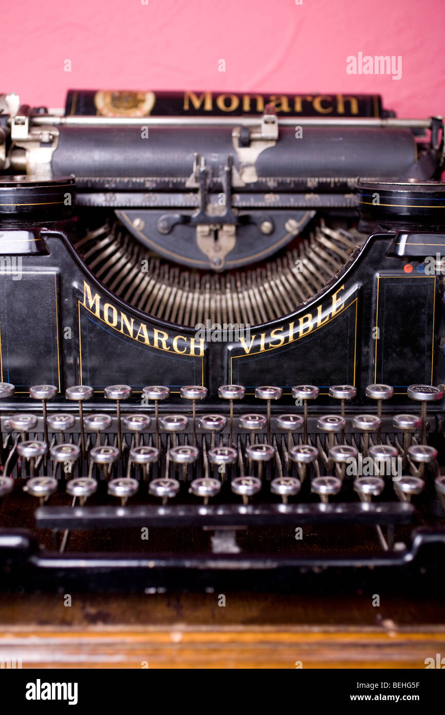 Monarch sichtbar Schreibmaschine, von der 1900-1920 Ära. Stockfoto