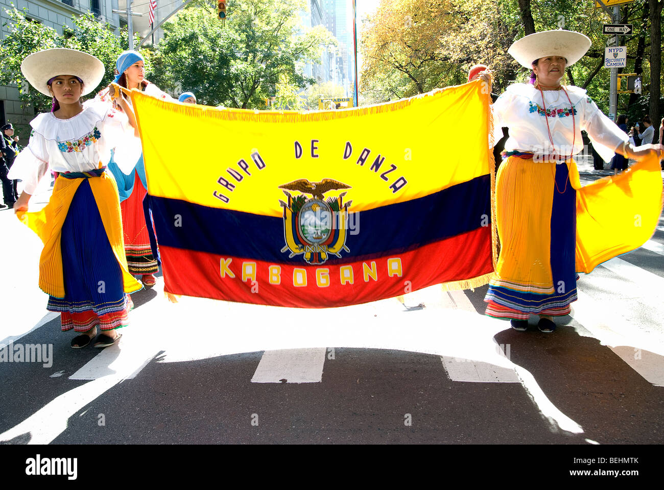NYC Hispanic Parade (Desfile De La Hispanidad), feiert das Erbe der Hispanic-Latino, Oktober ist Hispanic Heritage Month. Stockfoto