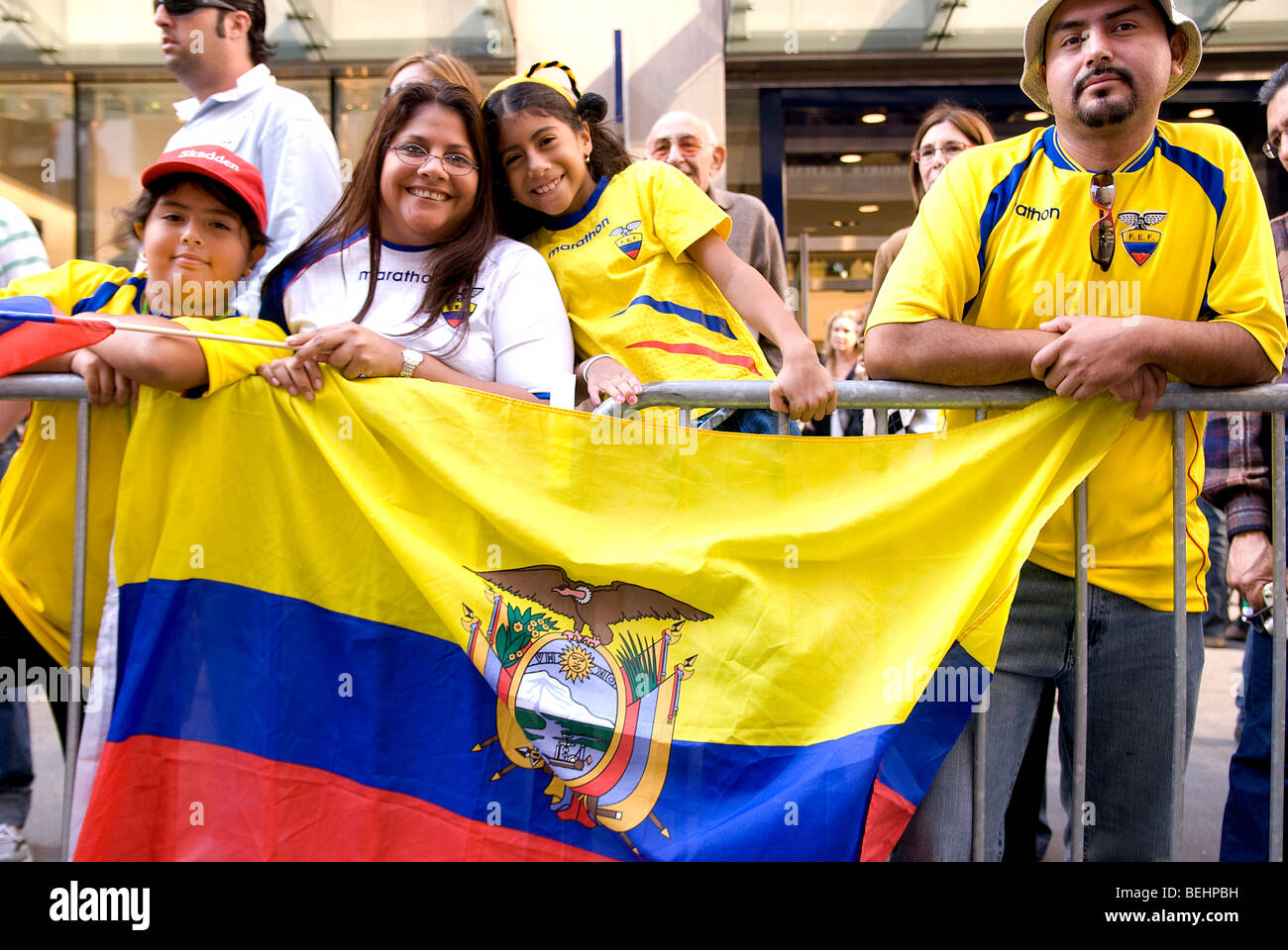 NYC Hispanic Parade (Desfile De La Hispanidad), feiert das Erbe der Hispanic-Latino, Oktober ist Hispanic Heritage Month. Stockfoto