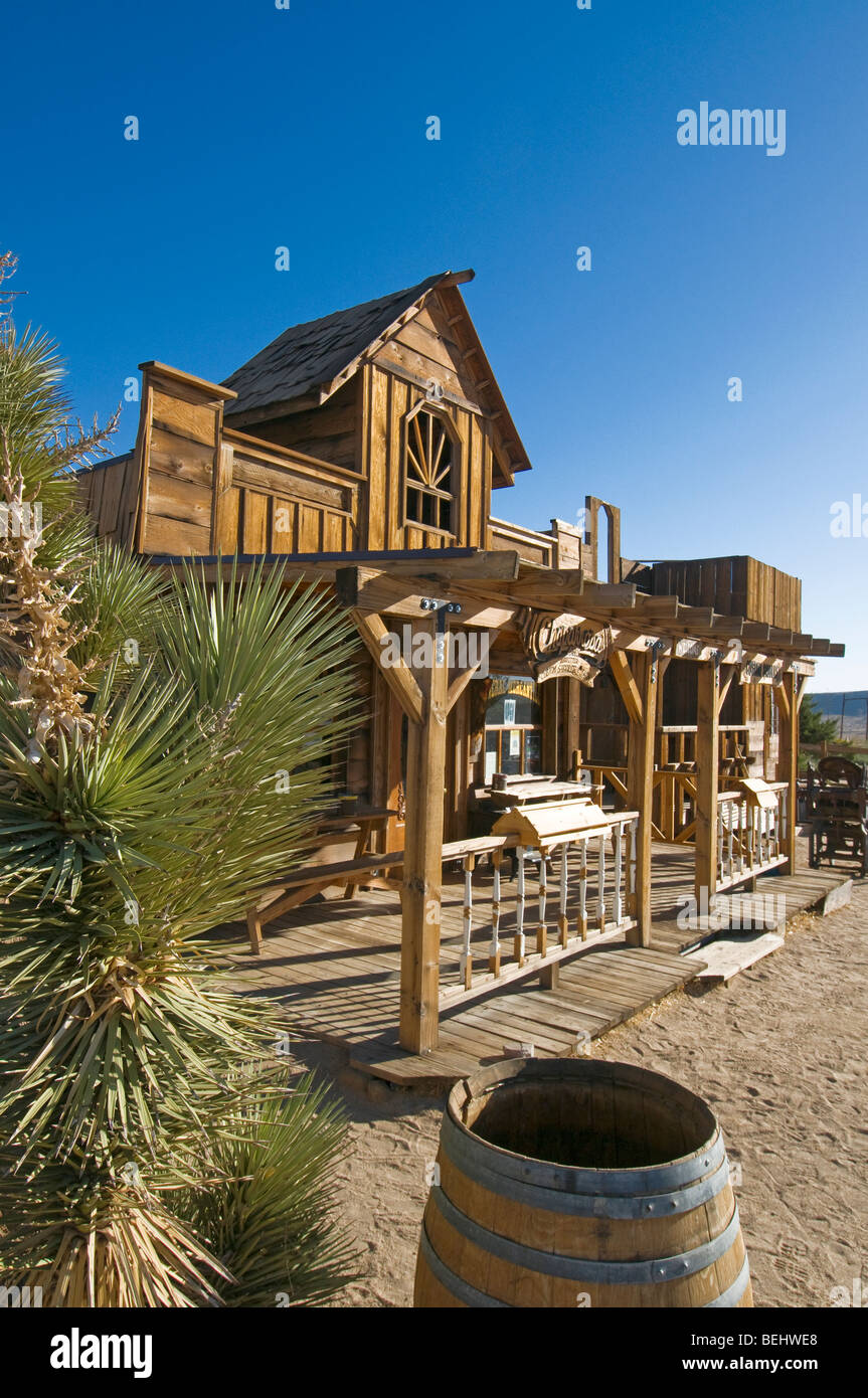 Der alte westlichen Film set Pioneertown California jetzt verwendet als eine touristische Attraktion und Residenzen Stockfoto