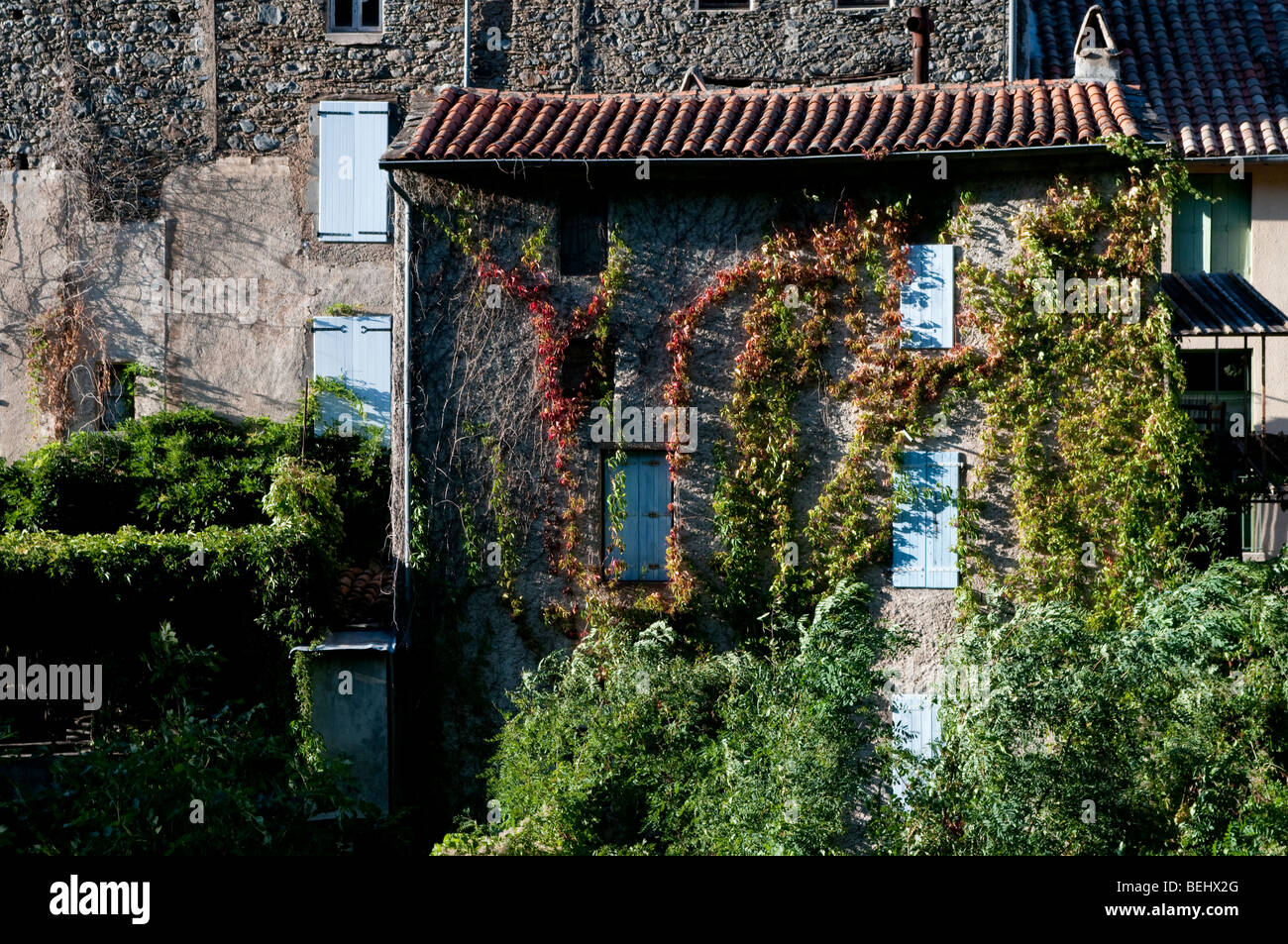 Valleraugue Dorf Cevennen, Frankreich Stockfoto