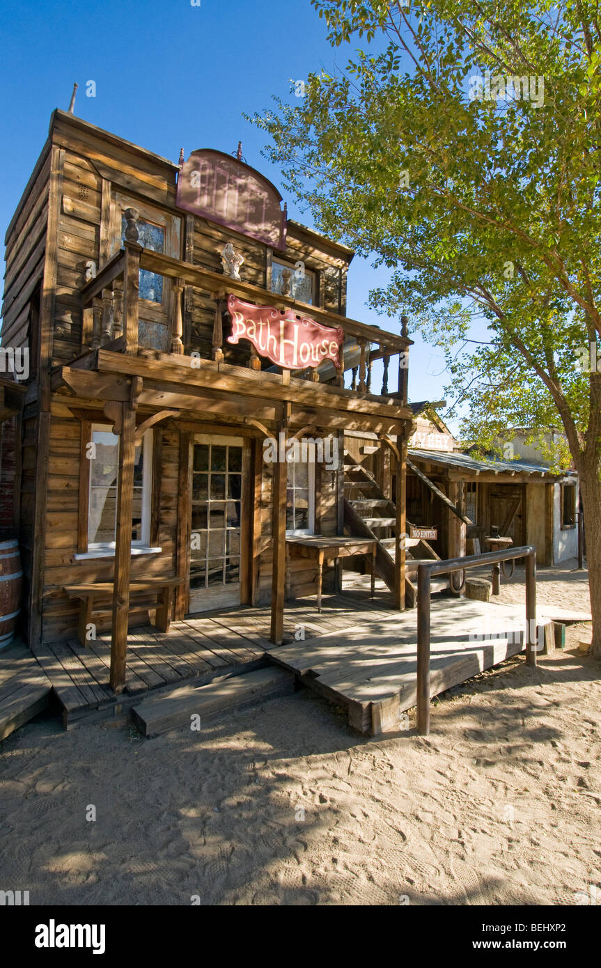 Der alte westlichen Film set Pioneertown California jetzt verwendet als eine touristische Attraktion und Residenzen Stockfoto