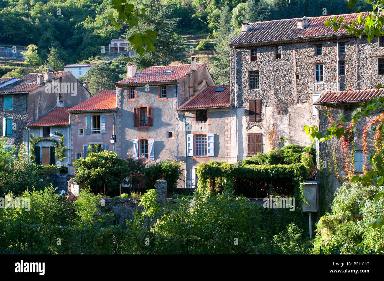 Valleraugue Dorf Cevennen, Frankreich Stockfoto