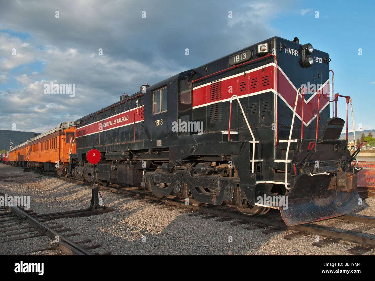 Utah Heber Valley Railroad Touristenzug den Spitznamen Heber Creeper Stockfoto