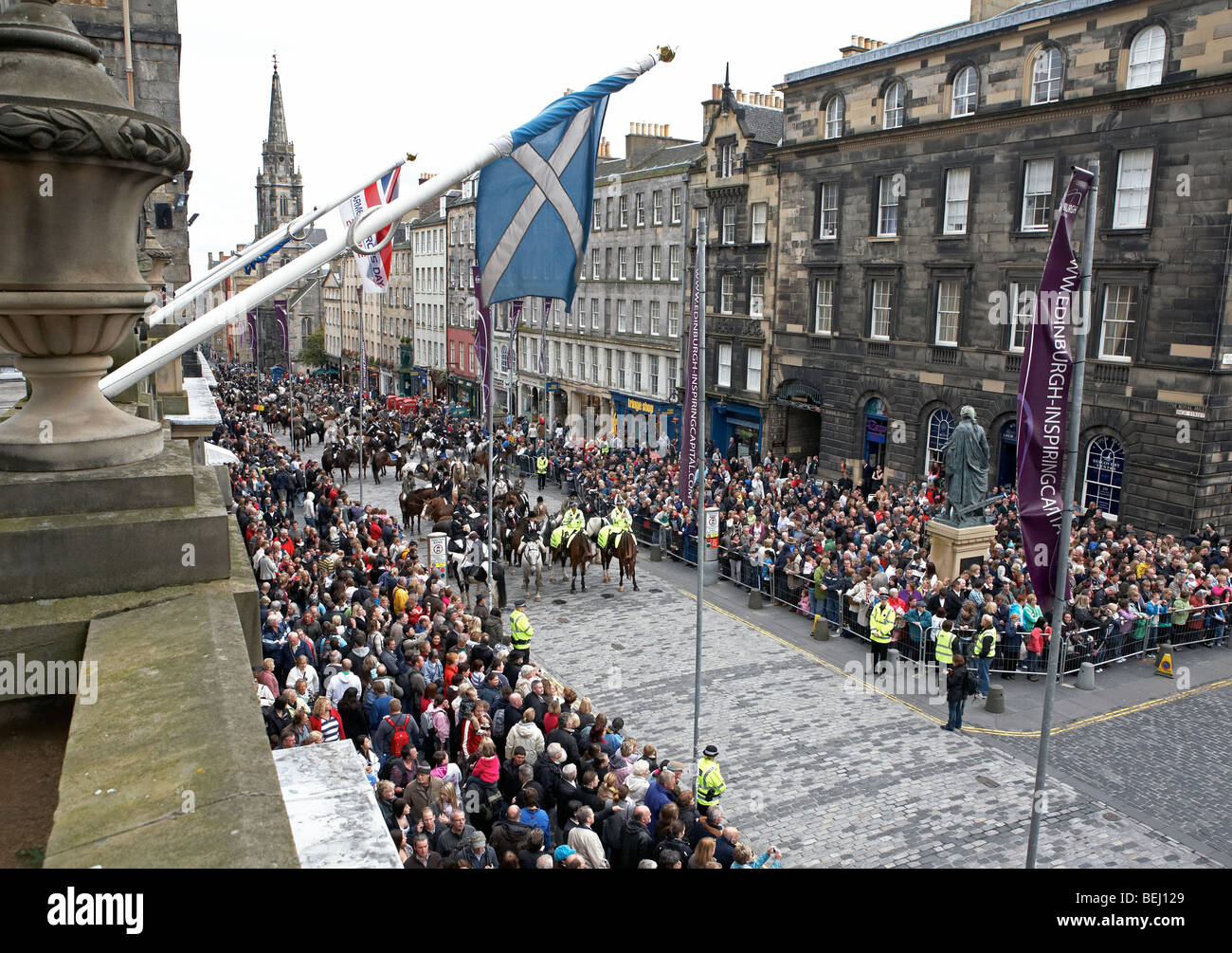 Das Reiten von der Märsche 2009 Edinburgh Schottland UK Stockfoto