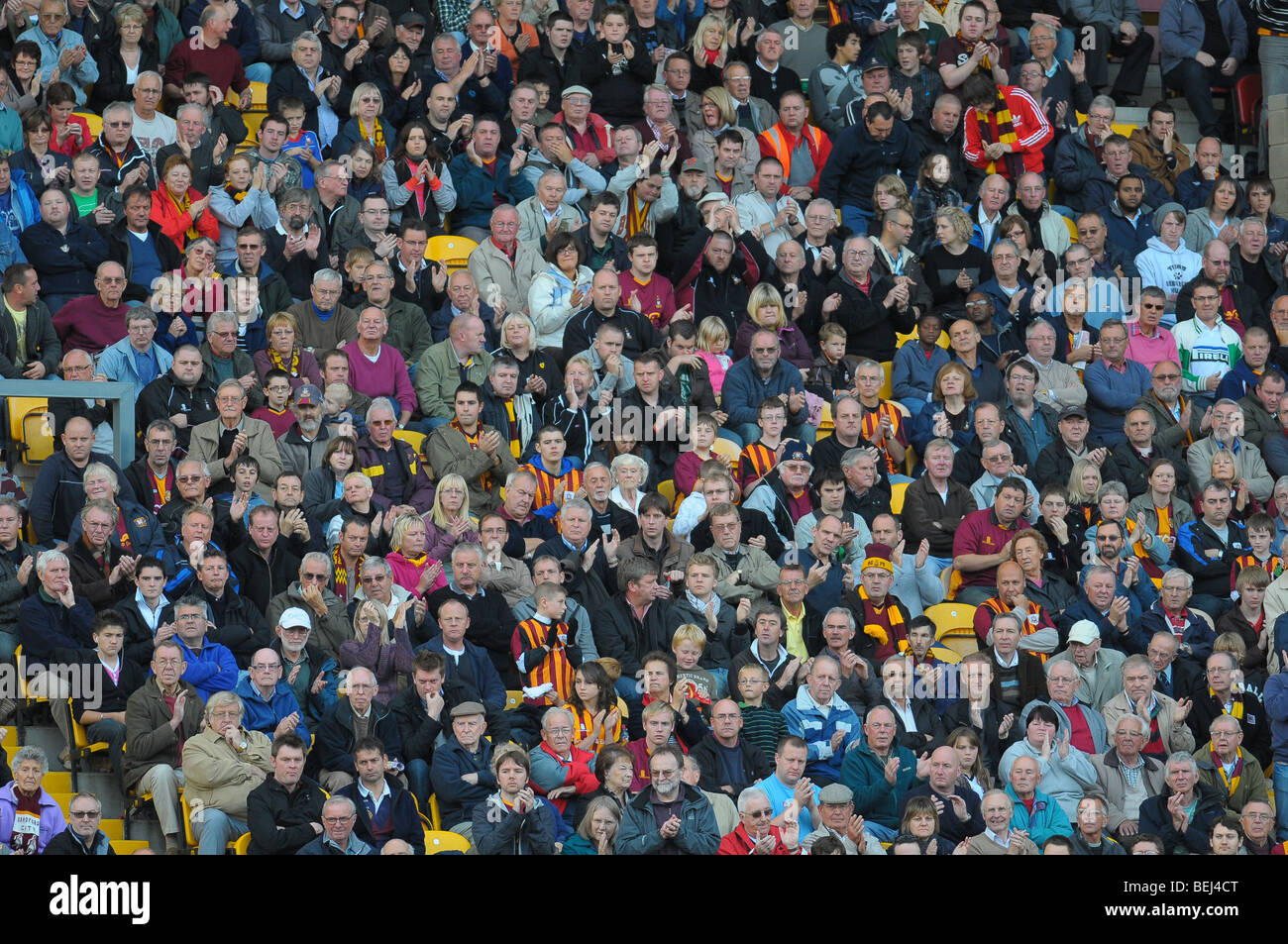 Fans feiern Stockfoto