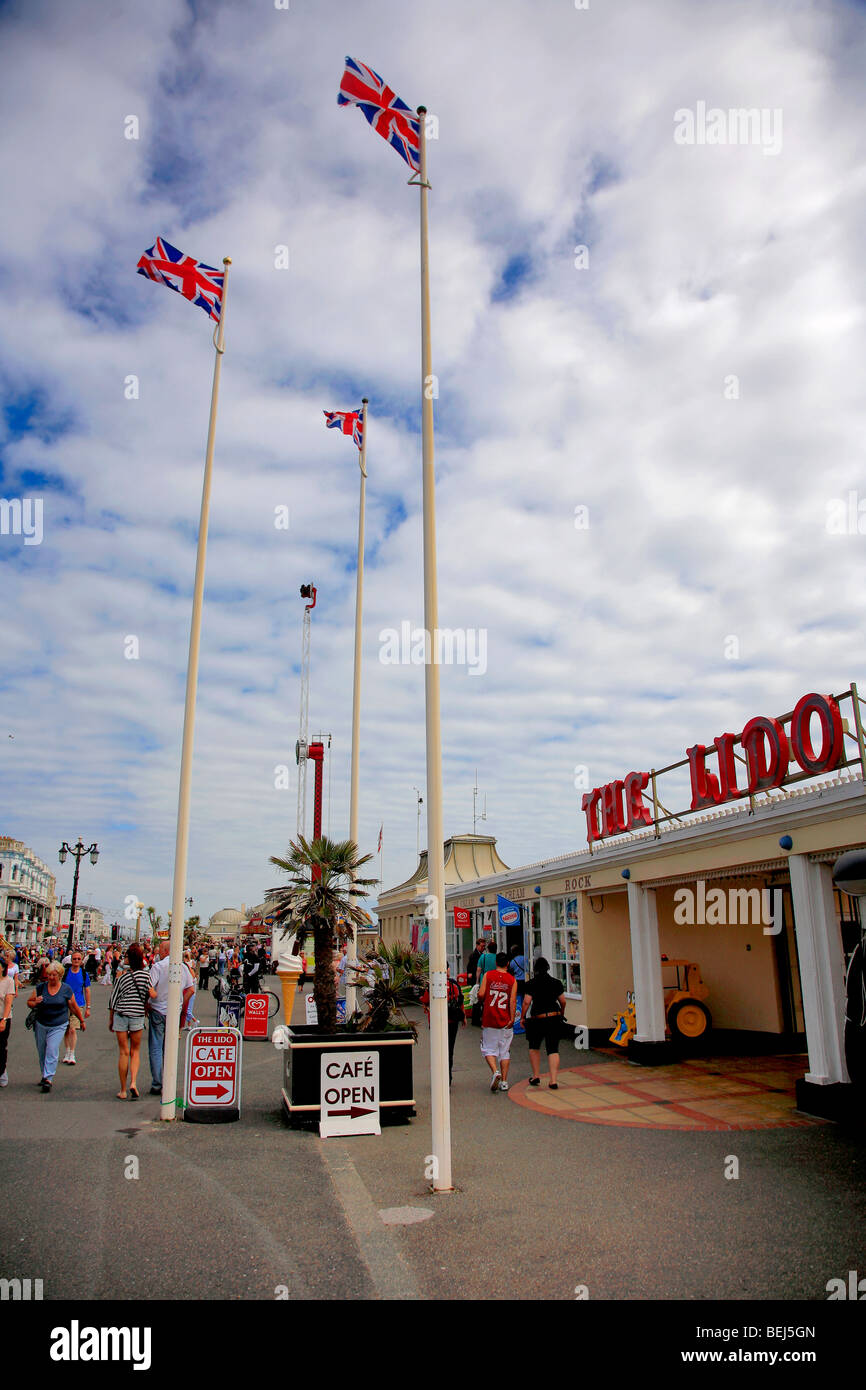 Der Lido Entertainment Centre Worthing Küstenstadt West Sussex County England UK Stockfoto