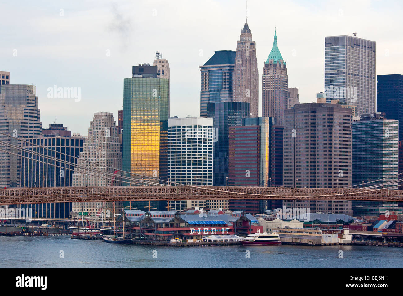 Downtown Manhattan in New York City Stockfoto