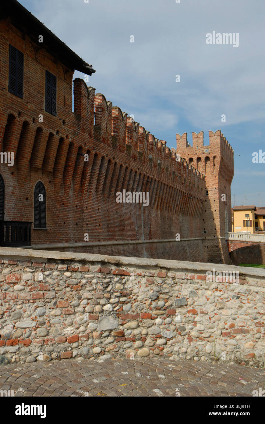 Schloss Sforzesco, Galliate, Novara Provinz, Piemont, Italien Stockfoto