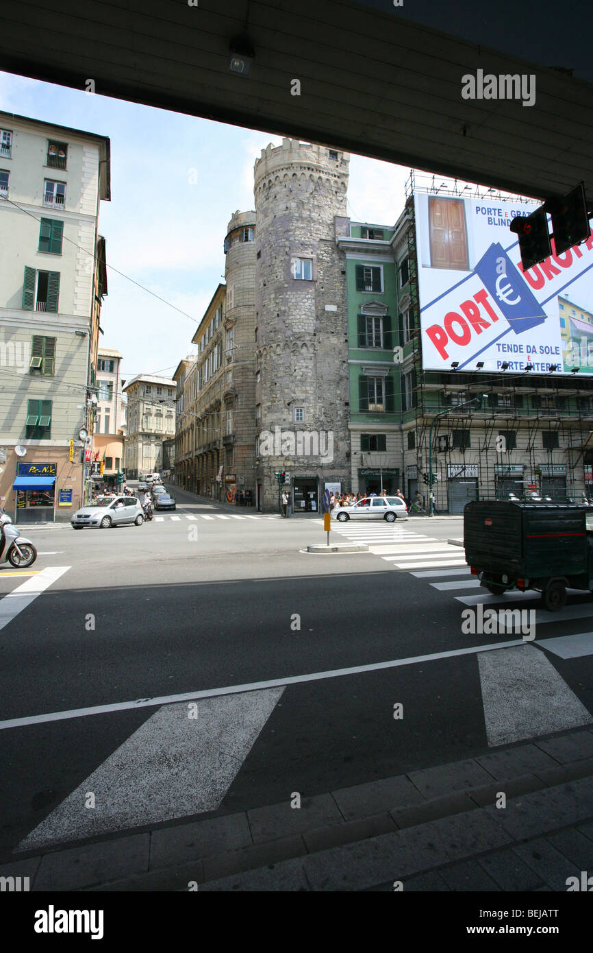 Via Antonio Gramsci Straße, Genua, Ligurien, Italien Stockfoto