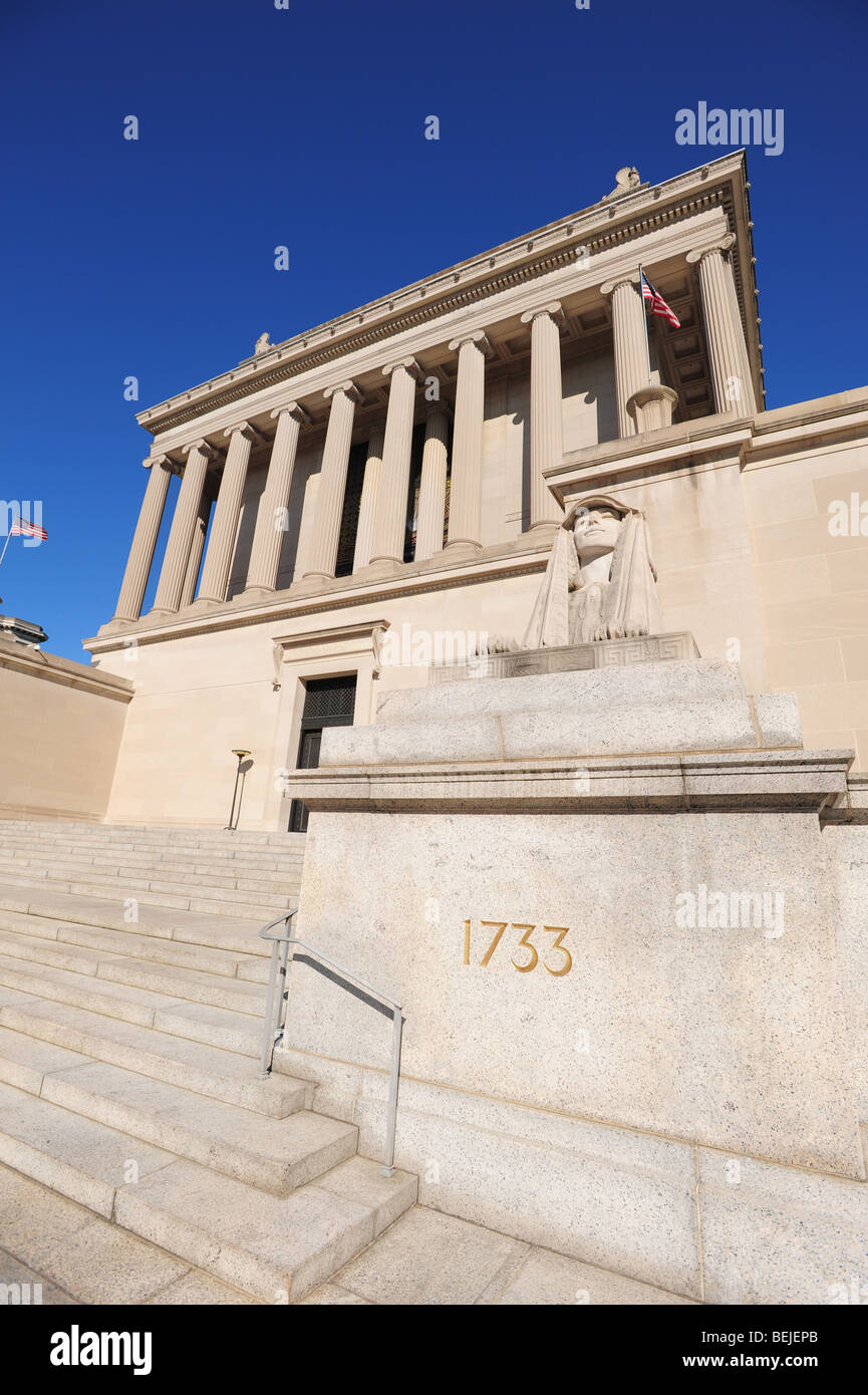 USA Washington DC Scottish Rite Freimaurer-Tempel - freie Mauerwerk 16th Street Stockfoto