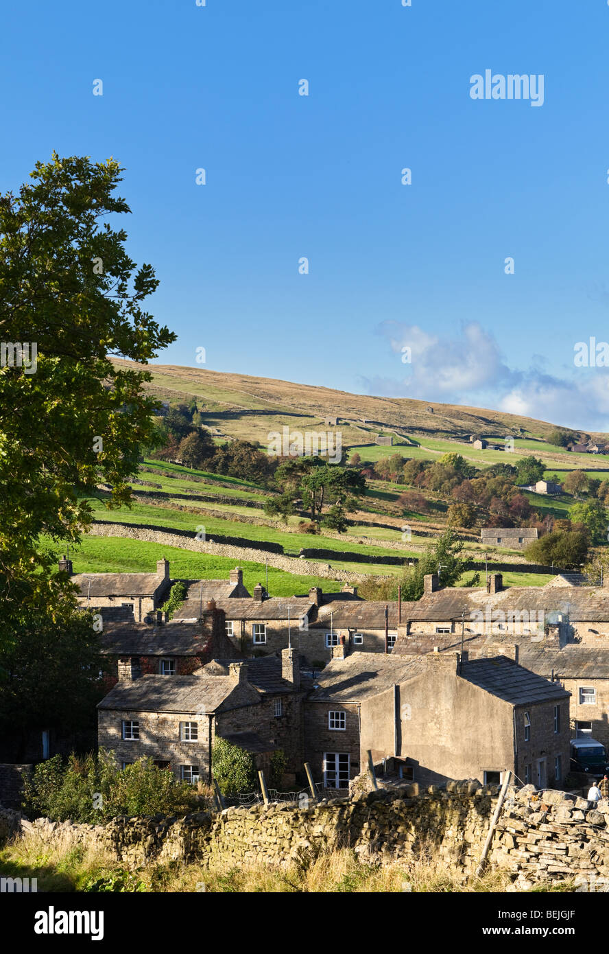 Thwaite Dorf in Swaledale in den Yorkshire Dales, North Yorkshire, England, Grossbritannien Stockfoto