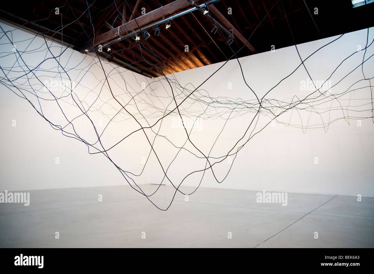 Maya Lin Ausstellung in der Galerie PaceWildenstein in Chelsea in New York, mit dem Titel "Drei Sichtweisen auf die Erde" Stockfoto