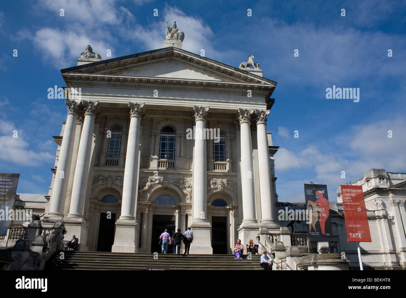 Galerie Tate Britain auf Millbank London Stockfoto