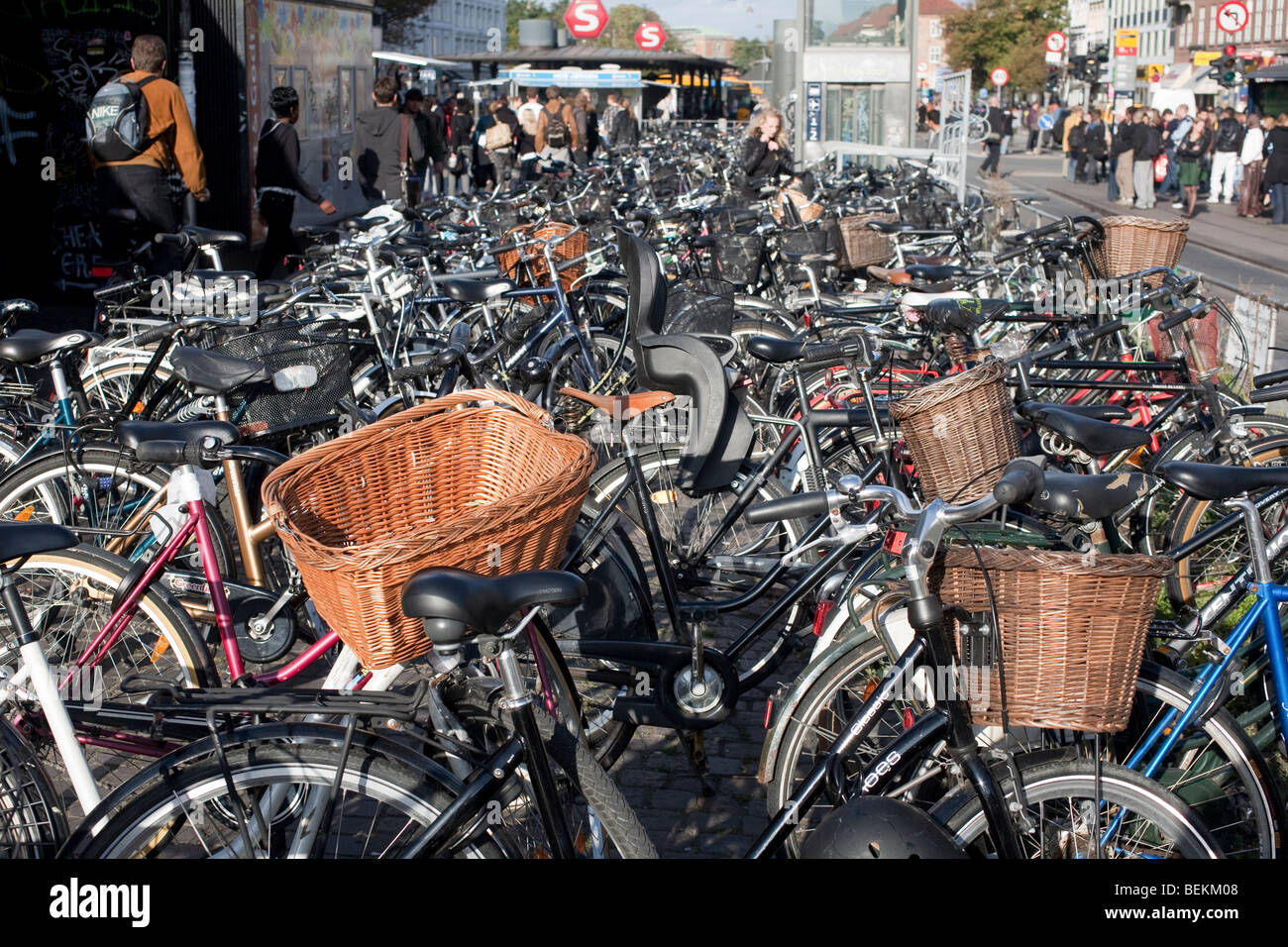 Fahrräder. Kopenhagen, Dänemark, Scandinavia Stockfoto