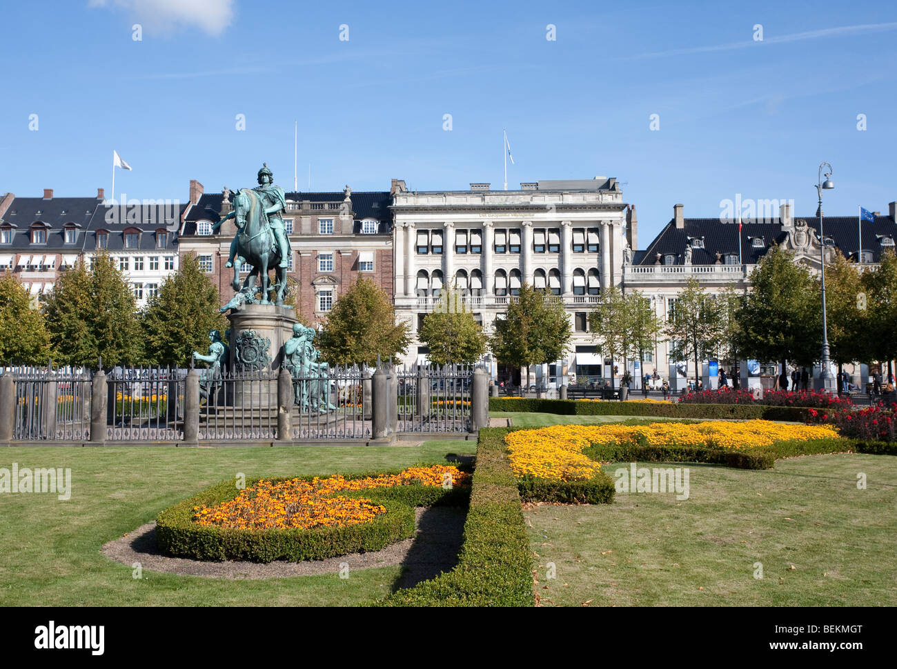 Des Königs neue Square (Kongens Nytorv) Kopenhagen, Scandinavia Stockfoto