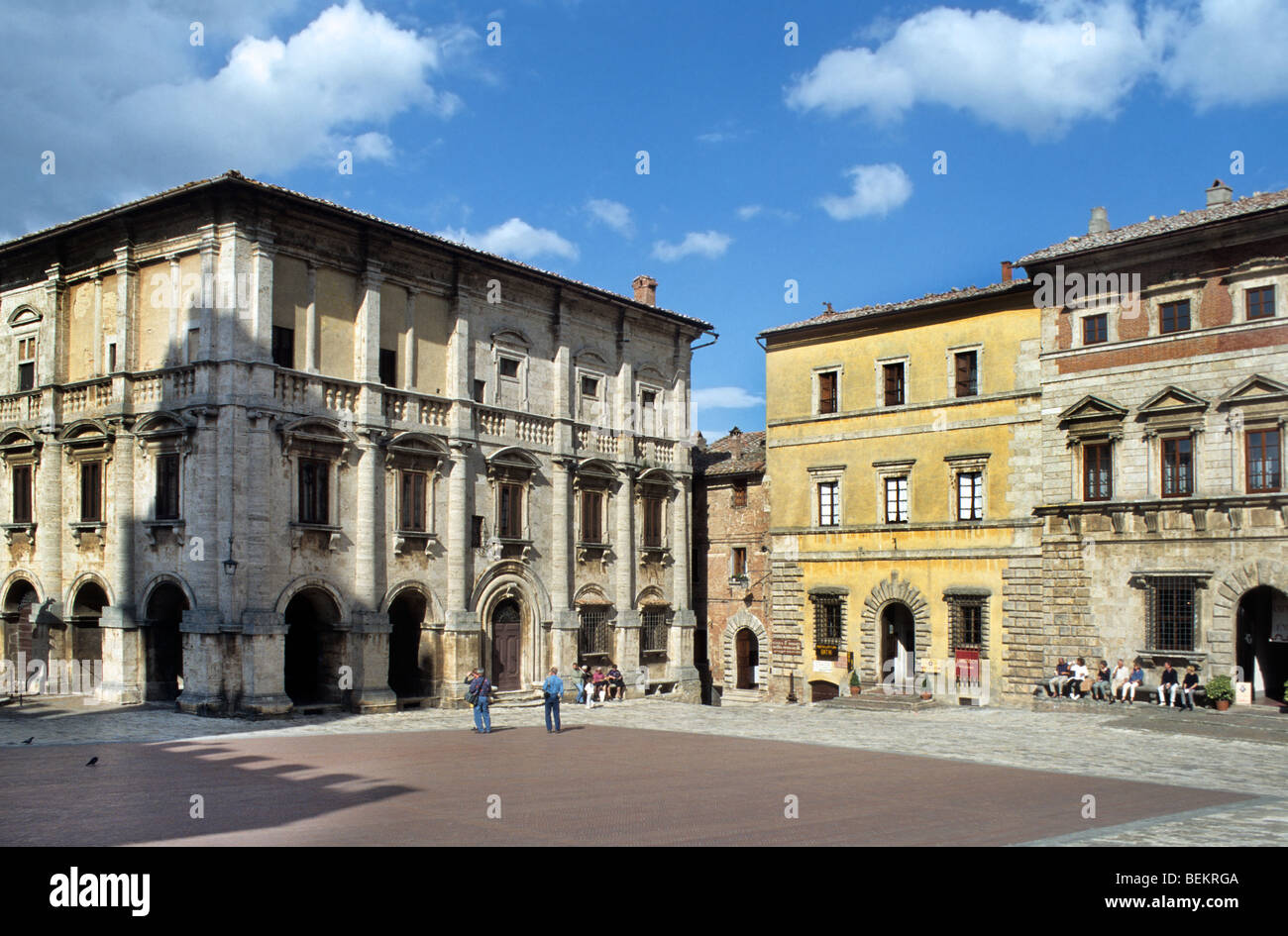 Der Palazzo Tarugi in Montepulciano, Toskana, Italien Stockfoto