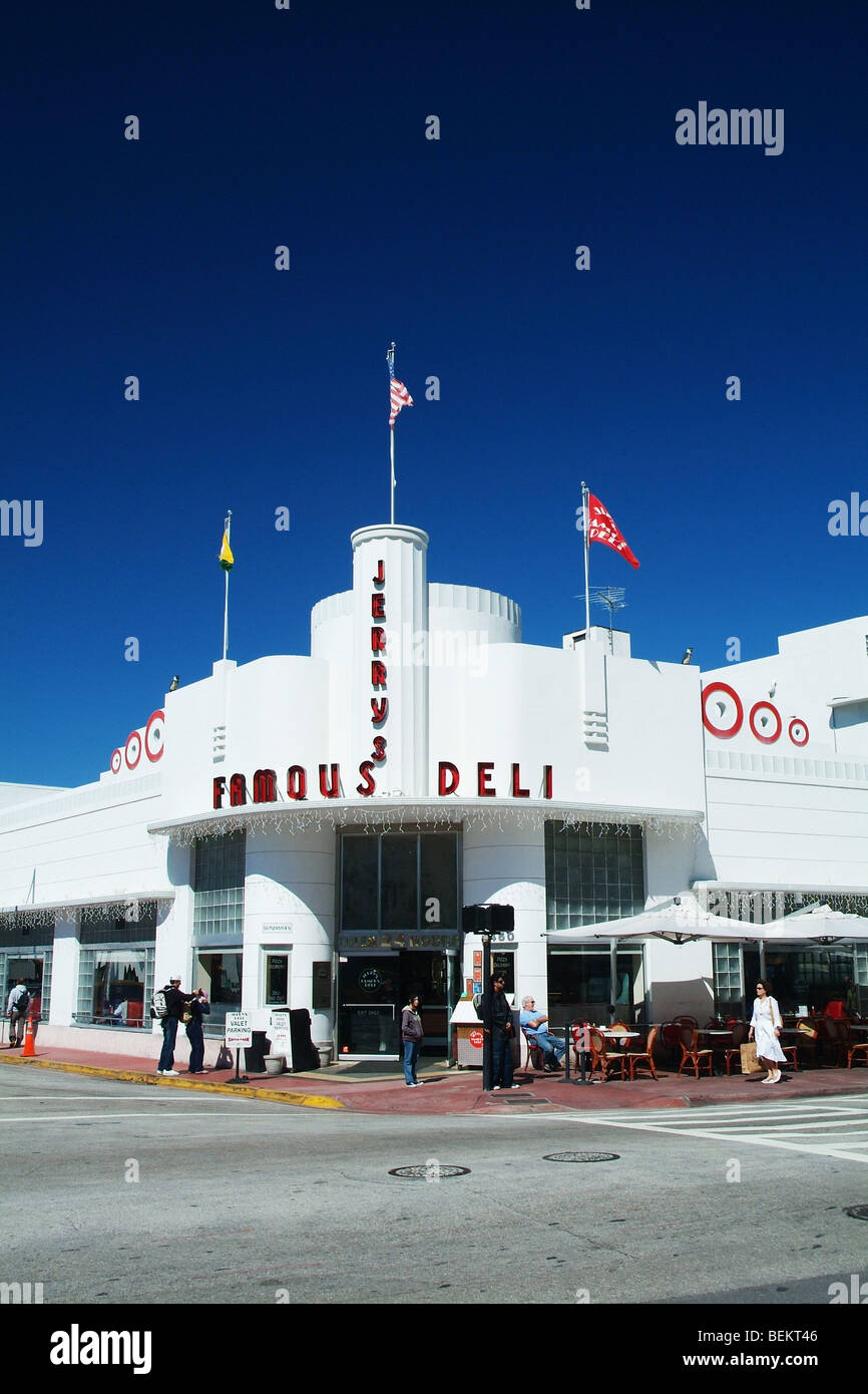 Jerry's Famous Deli am South Beach Miami Stockfoto