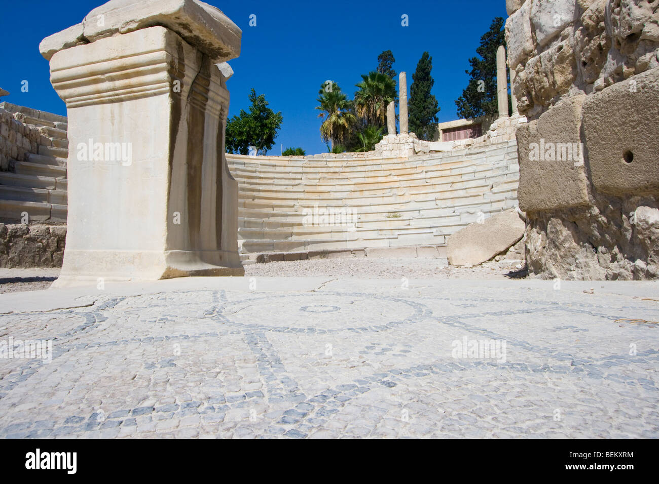 Römisches Amphitheater in Alexandria Ägypten Stockfoto