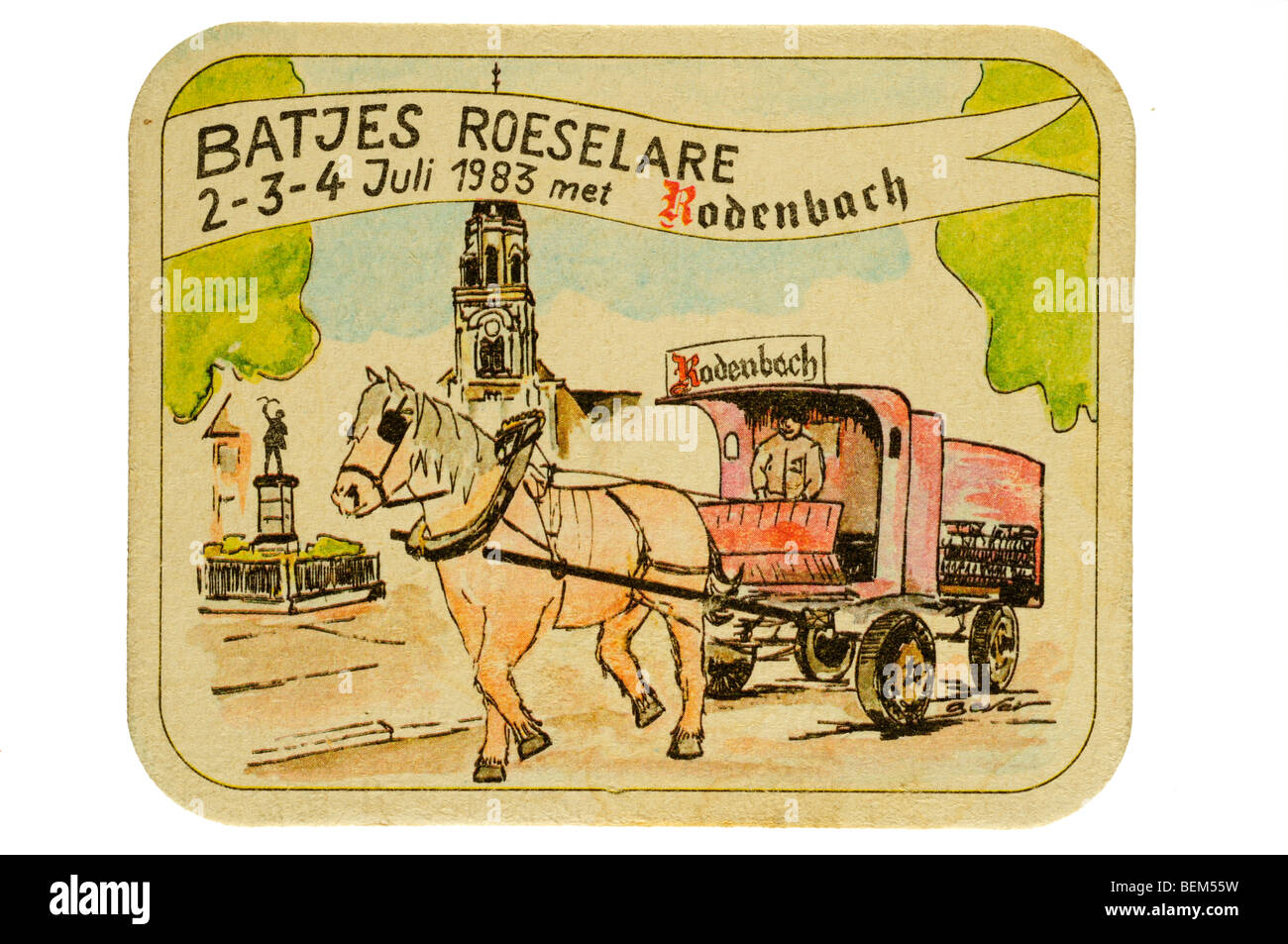 Batjes Roeselare 2 3 4 Juli 1983 traf rodenbach Stockfoto