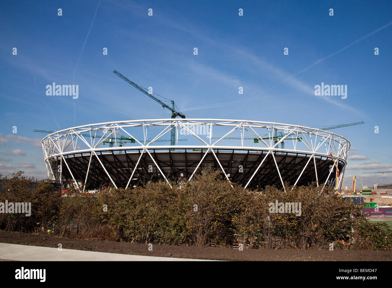 2012 Olympische Stadion. Stratford London, England. Stockfoto