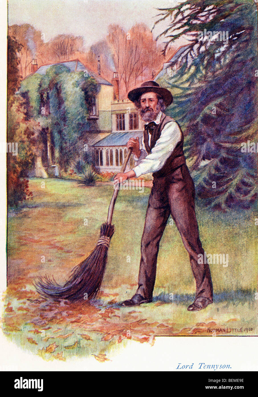 Alfred Tennyson, 1. Baron Tennyson, 1809 bis 1892. Auch bekannt als Alfred, Lord Tennyson. Poet Laureate des Vereinigten Königreichs Stockfoto