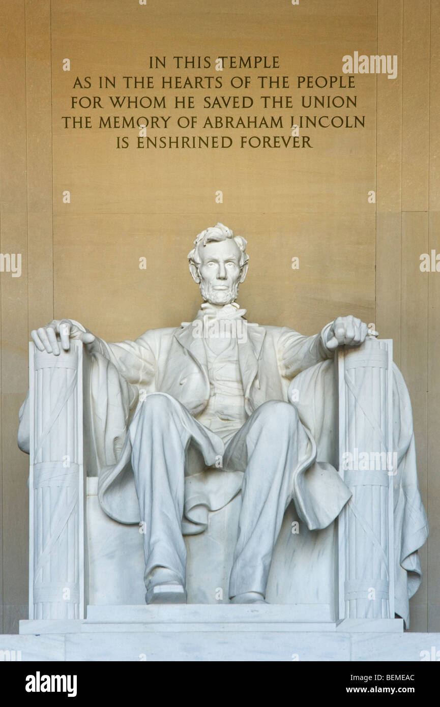 Das Lincoln Memorial, die Mall, Washington DC, USA Stockfoto