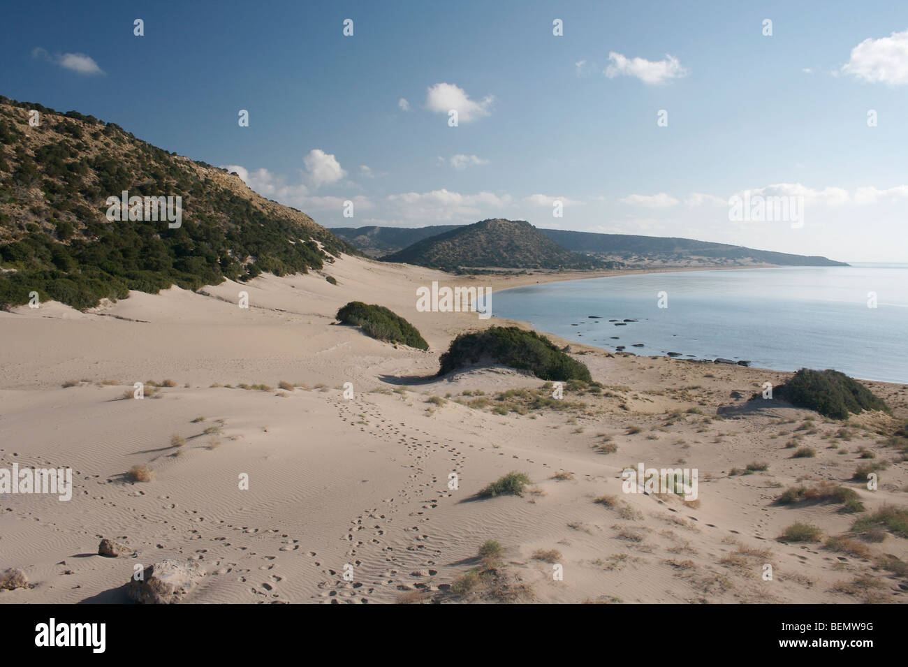 Goldstrand - Nord-Zypern. Stockfoto