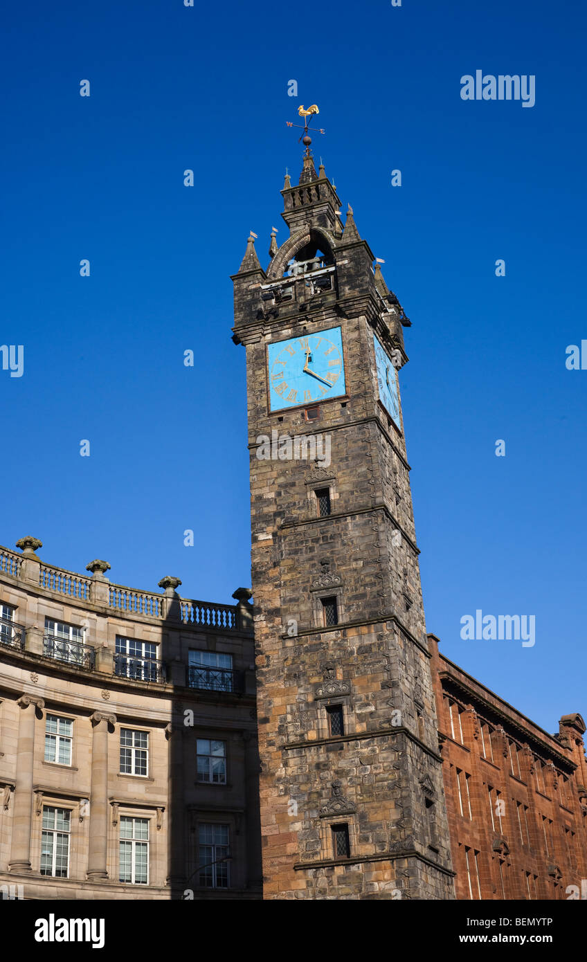 Alten Tolbooth ein Glasgow Cross, Schottland. Stockfoto