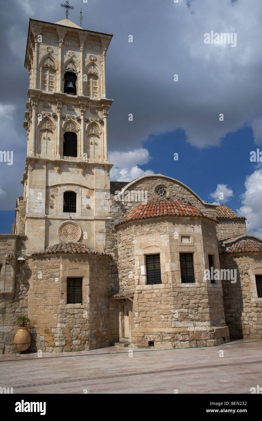 St. Lazarus Kirche mit Glockenturm Larnaca Zypern Europa Stockfoto