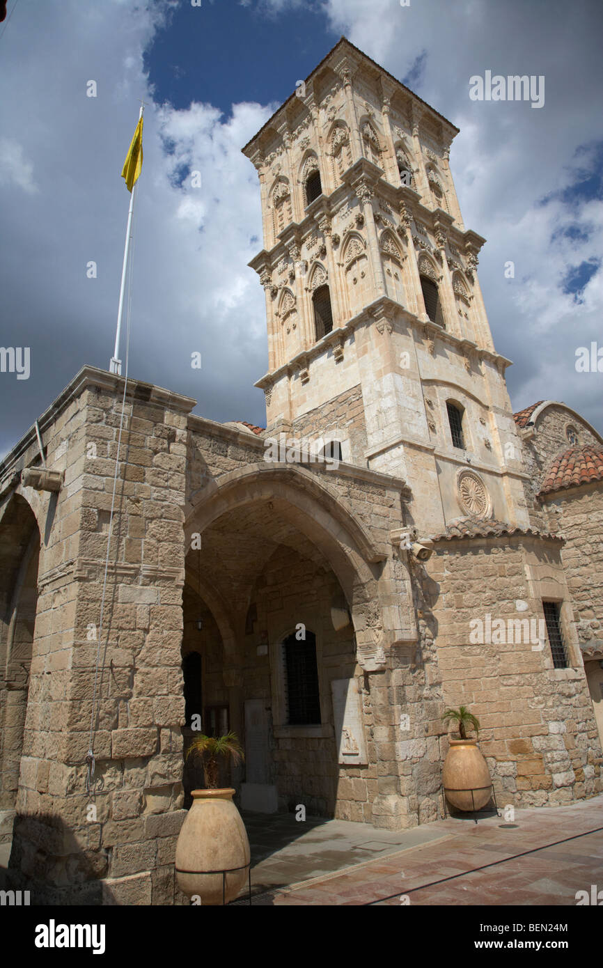 St. Lazarus Kirche mit Glockenturm Larnaca Zypern Europa Stockfoto