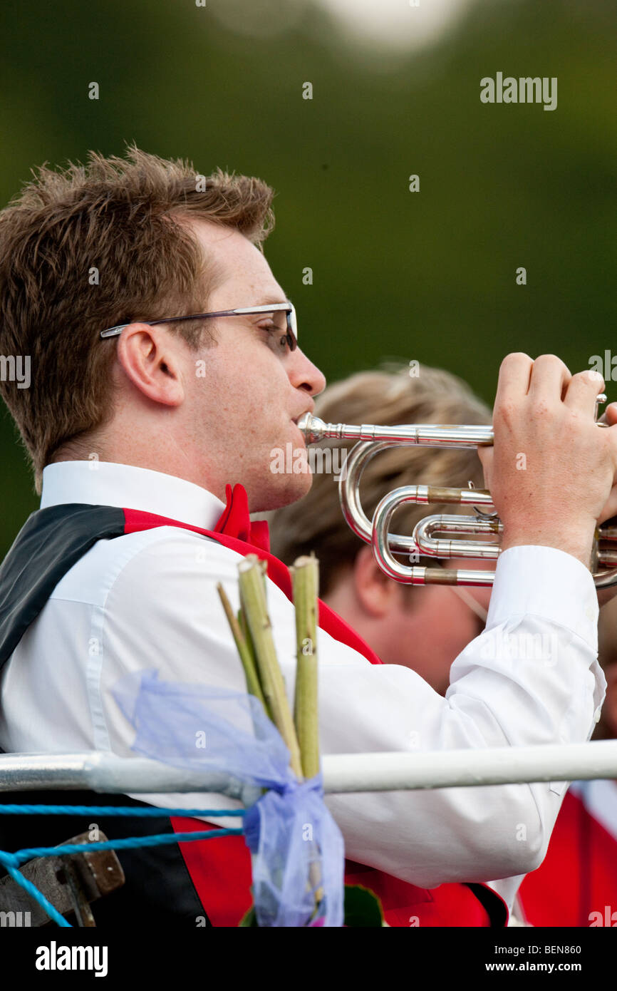 Trompeter auf der Henley Regatta 2009 Stockfoto