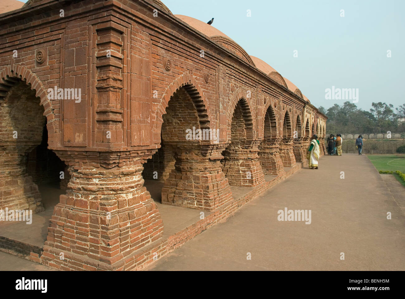 Terrakotta-Tempel Bishnupur West Bengal Indien Stockfoto