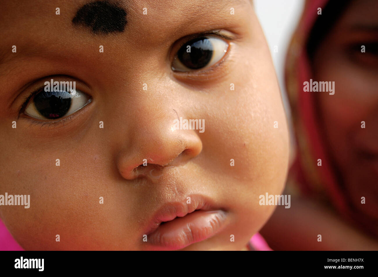 Porträt von einem Baby West Bengal Kolkata Indien Stockfoto