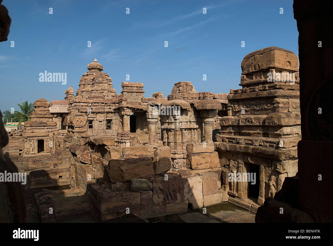 Mallikarjuna Tempel Sri Trailokeswara Maha Saila Prasada auch genannt wurde von Königin Trailokyamahadevi von rund 740 n. Chr. gebaut. Stockfoto