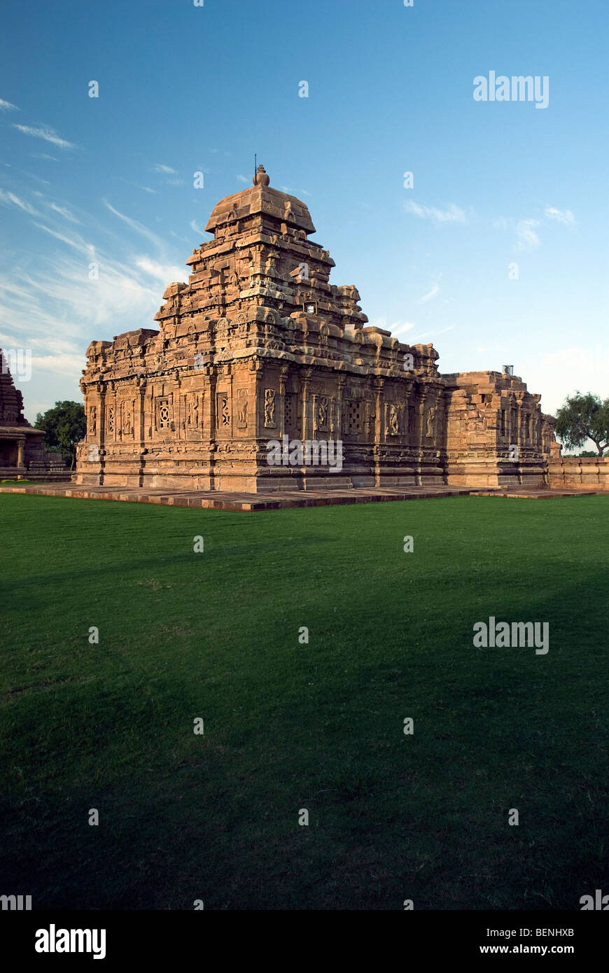 Sangameshwara-Tempel ist der älteste Tempel in der Gruppe der Pattadakkal Tempel von König Vijayaditya Satyashraya herum gebaut Stockfoto