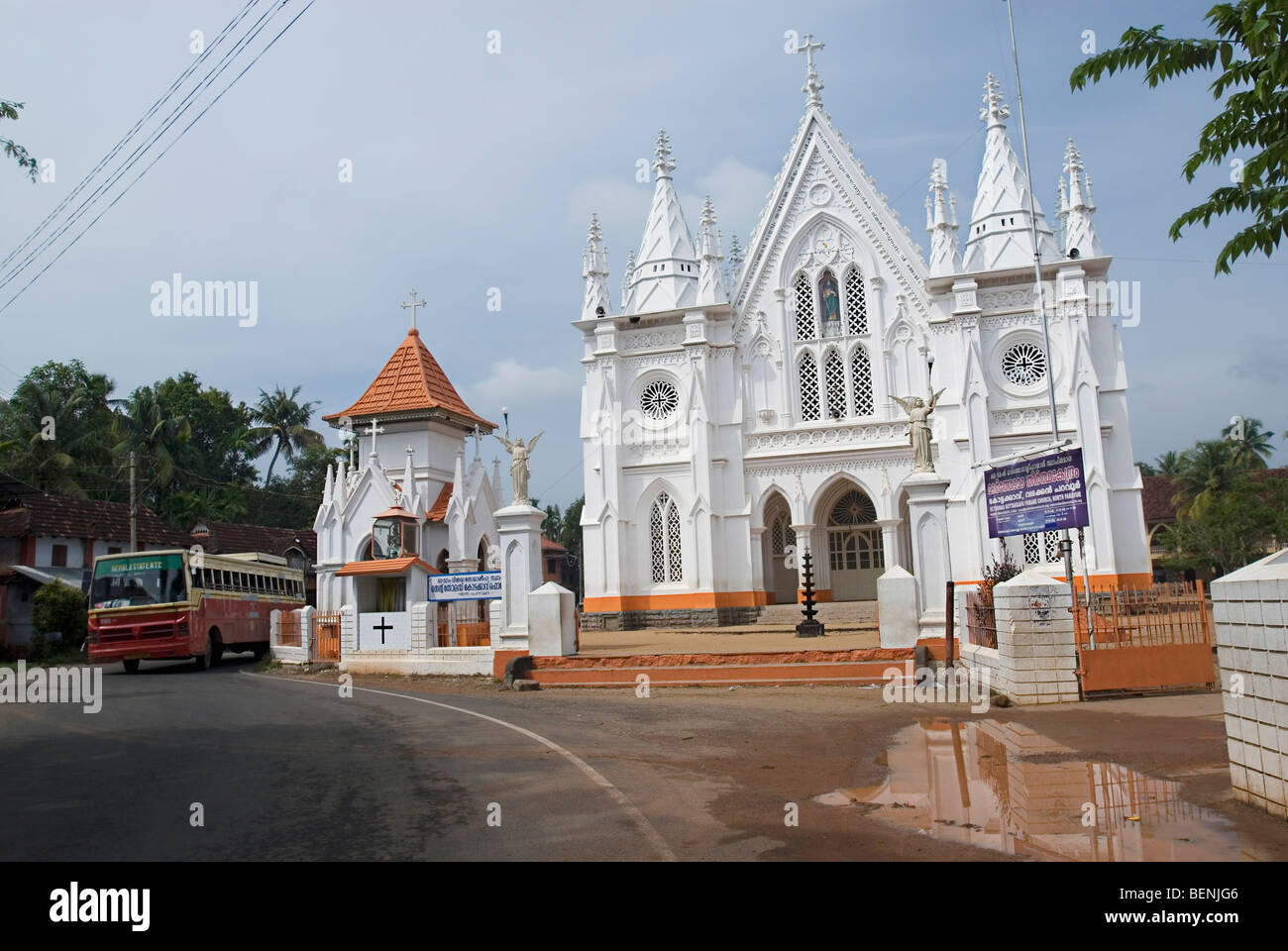 Kirche St. Thomas Forane in Nordindien Paravur Kerala Stockfoto