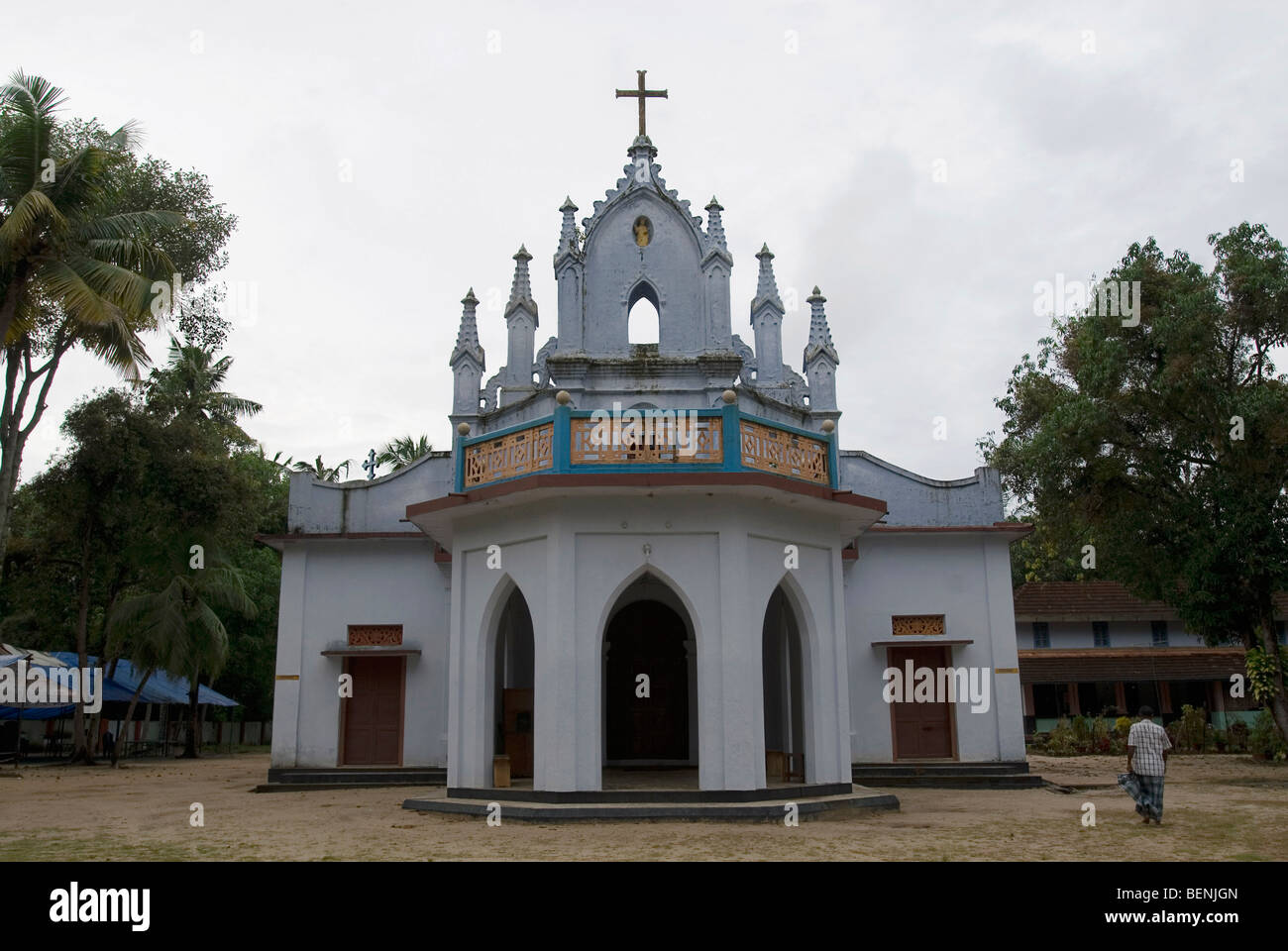 Apostels Thomas Pilgerzentrum in Kokkamangalam nahe Alappuzha Kerala Indien Stockfoto