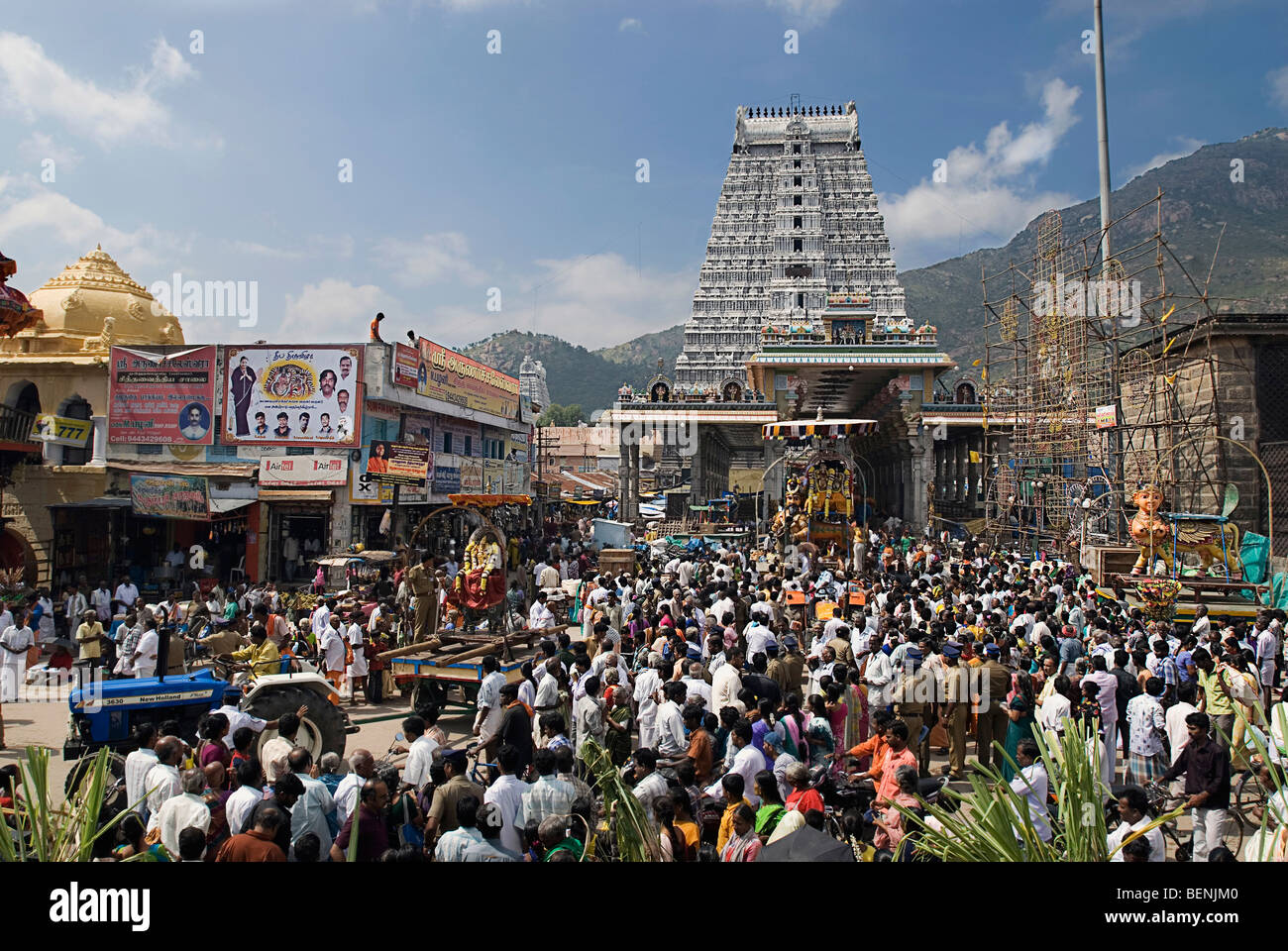 Der Arunachaleshwara-Tempel, erbaut zwischen dem 9. und 13. Jahrhundert ist ein Hindu-Tempel gewidmet Lord Shiva befindet sich in der Stockfoto