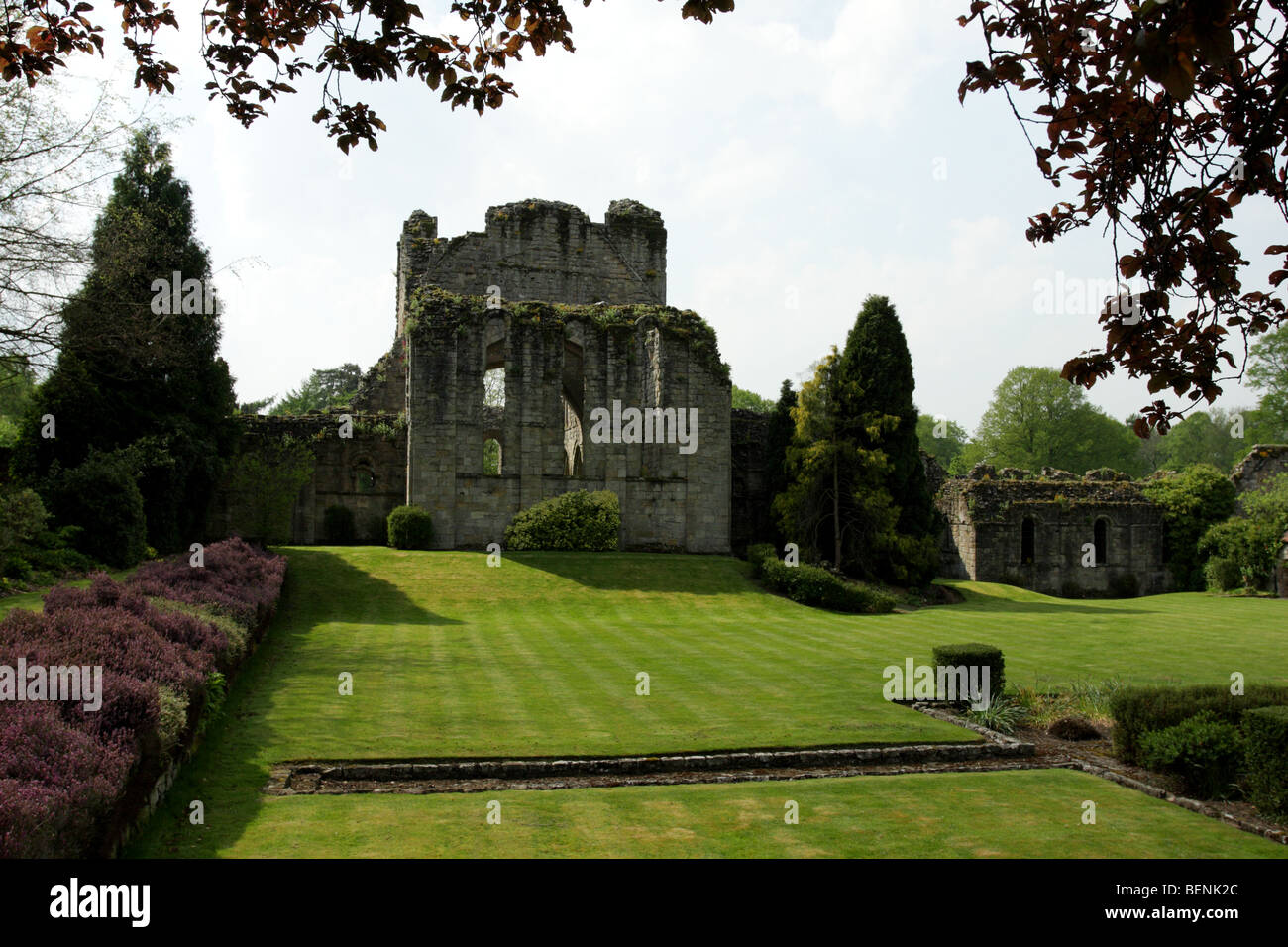 Östlich von Buildwas Abbey, 1135 gebaut von Roger de Clinton, der damalige Bischof von Coventry. Stockfoto