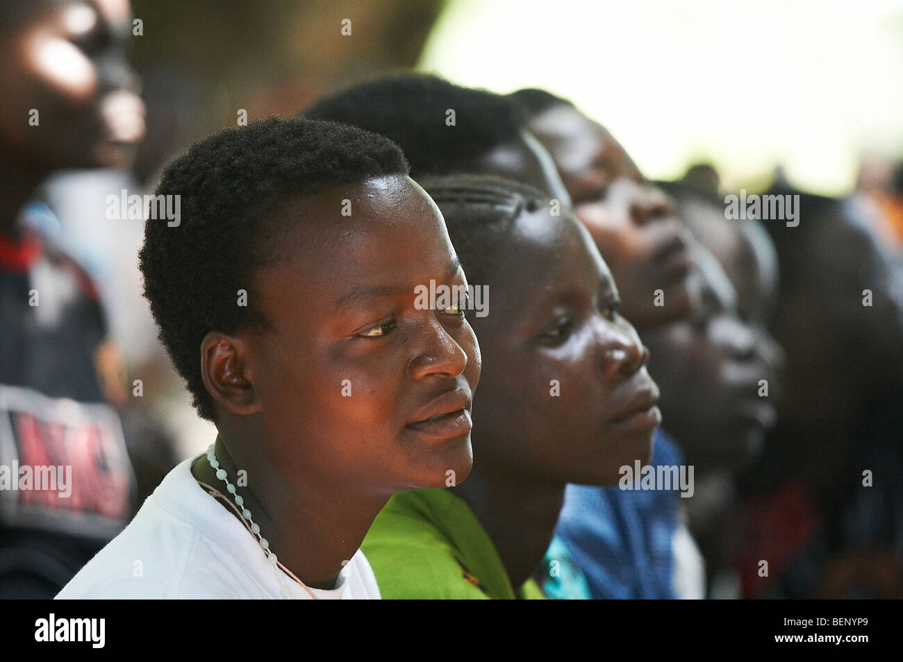 SOUTH SUDAN St.-Josephs Festtag (1. Mai) durch die katholische Gemeinde in Yei gefeiert wird. Stockfoto