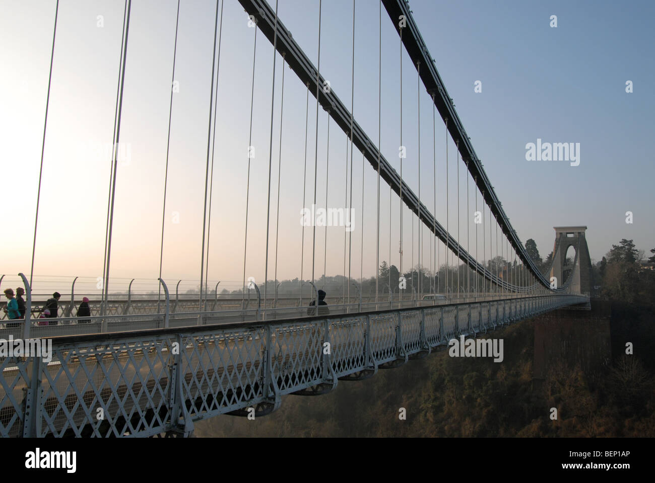 Die Clifton Suspension Bridge über den Fluss Avon, Bristol, UK. Stockfoto