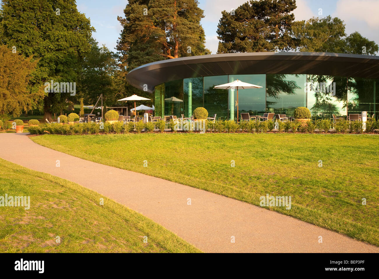 Das Gartenrestaurant in Trentham Gardens, Stoke-on-Trent, Staffordshire England Stockfoto